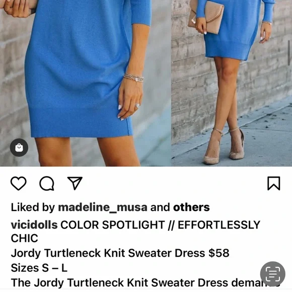 Vici Jordy turtleneck knit sweater Dress - Picture 9 of 9